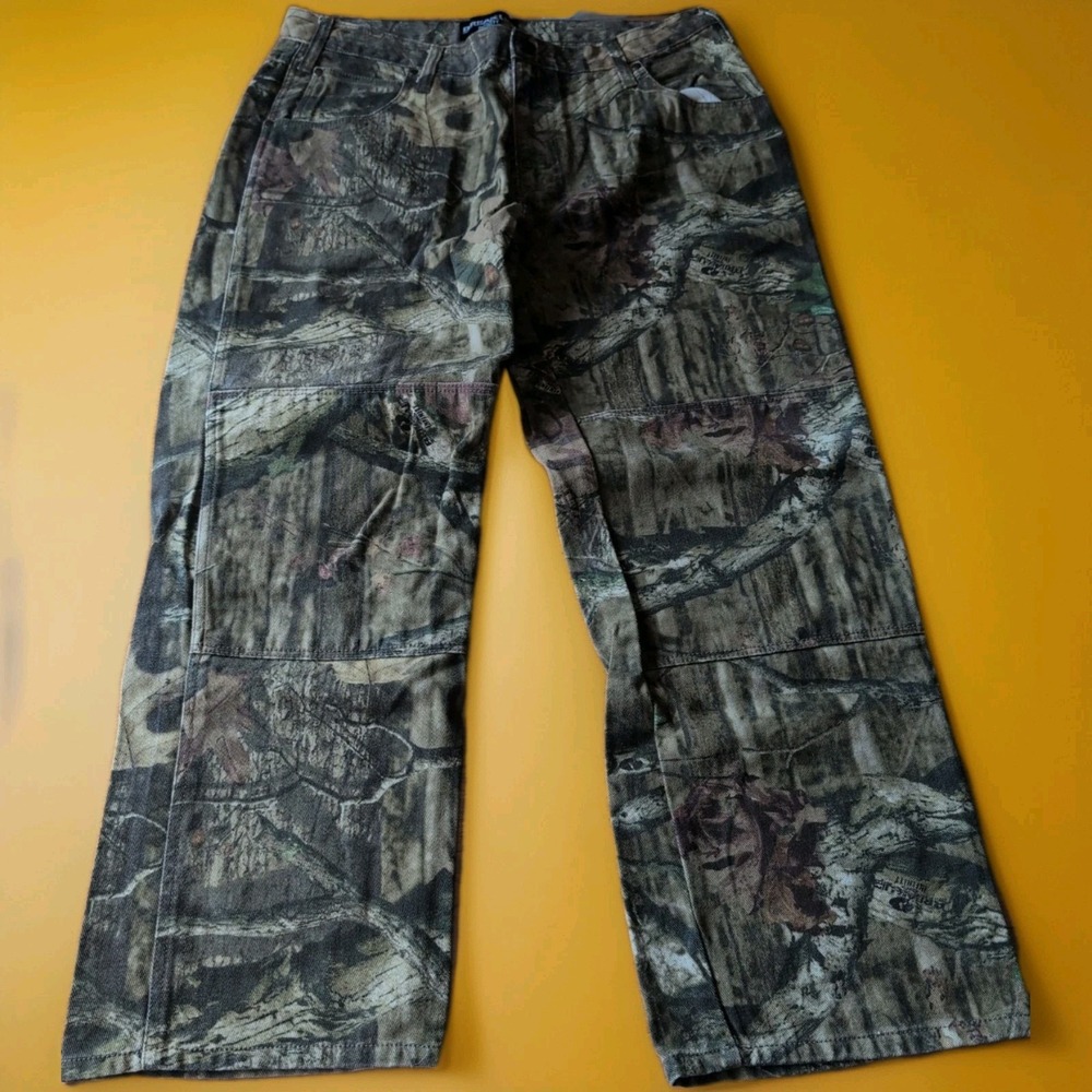 Mossy Oak Break-Up Infinity Pants Mens Size 36x30 Camo Hunting Denim Y2K